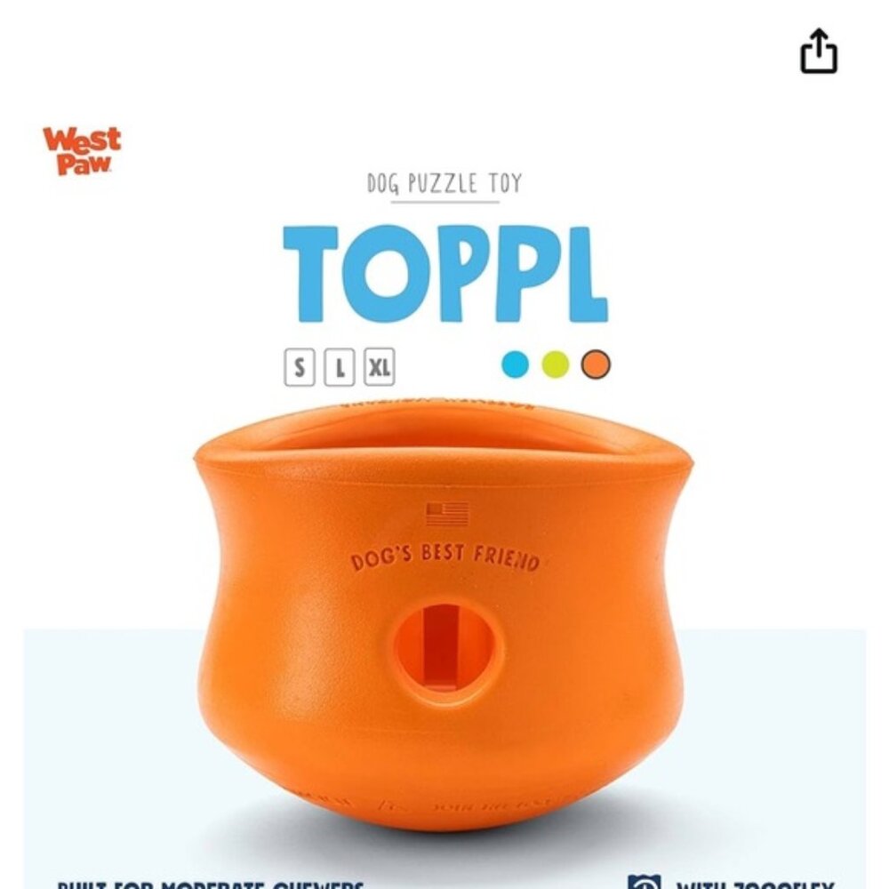 NWT west paw toppl for moderate chewers - LG size